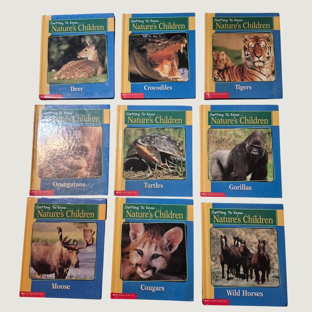 Scholastic Nature's Children Hardcover Book Lot of 9 Animal Wildlife Educational